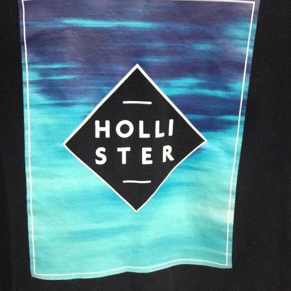 Hollister Hoodie Large Black Kangaroo Pocket - Picture 1 of 7